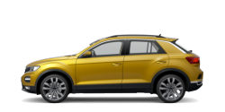VW T-Roc gelb Seitenansicht