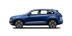 VW Touareg blau Seitenansicht